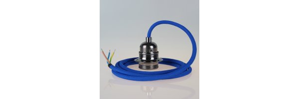 Pendel mit E27 Fassung schwarz-chrom