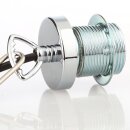 Abschluss-Kaschierung 57x11mm Metall Edelstahloptik mit Rand für Lampen und Leuchtenbau