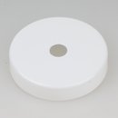 Lampen Abschluß Kaschierung weiß lackiert 57x11mm mit Mittelloch 10,2mm