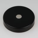 Lampen Abschluss-Kaschierung 57x11mm Metall schwarz mit Rand und 10,2mm Mittelloch