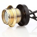Lampen Abschluß Kaschierung schwarz lackiert 57x11mm mit Mittelloch 10,2mm