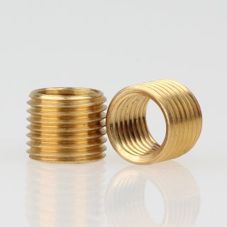 M10x1 AG auf M8x1 IG Länge 8mm Reduzier Gewinde-Adapter Messing
