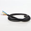 PVC Lampenkabel Elektro-Kabel Stromkabel Rundkabel schwarz 3-adrig, 3Gx0,75mm² mit integriertem Stahlseil als Zugentlastung