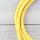 Textilkabel Gelb 3-adrig mit Schutzkontakt-Winkelstecker Anschlussleitung Zuleitung 1-5m