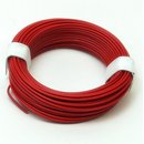 10 Meter Schaltlitzen Kabel rot 1-adrig 1x0,14mm&sup2; 