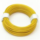 10 Meter Schaltlitzen Kabel gelb 1-adrig 1x0,14mm²