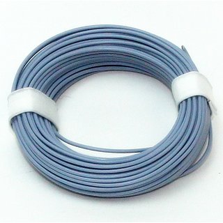 10 Meter Schaltlitzen Kabel grau 1-adrig 1x0,14mm²
