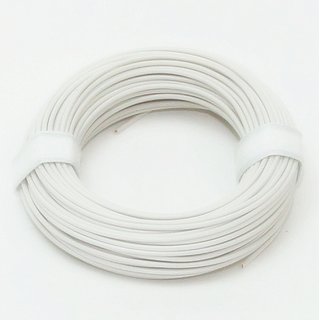 10 Meter Schaltlitzen Kabel weiß 1-adrig 1x0,14mm²