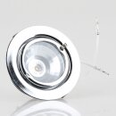 Halogen Möbeleinbaustrahler Einbauleuchte 60mm Chrom...