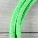 Textilkabel Lampenpendel 1-5m kiwi-grün mit E27 Fassung Kunststoff weiß