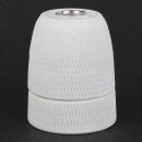 E27 Porzellanfassung matt mit M10x1 Innengewinde 250V/4A