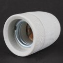 E27 Porzellanfassung matt mit M10x1 Innengewinde 250V/4A