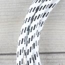 Textilkabel Schwarz-Weiß E14 Lampenfassung mit Glattmantel Kunststoff schwarz