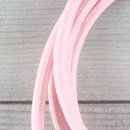 Textilkabel Lampenpendel 1-5m rosa mit E14 Fassung Kunststoff schwarz