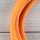 Textilkabel Lampenpendel 1-5m orange mit E14 Fassung Kunststoff schwarz