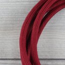 Textilkabel Bordeaux Rot E14 Lampenfassung mit Glattmantel Kunststoff schwarz