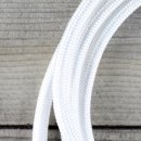 Textilkabel Lampenpendel 1-5m weiß mit E14 Fassung Kunststoff weiß