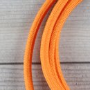 Textilkabel Lampenpendel 1-5m orange mit E14 Fassung Kunststoff weiß