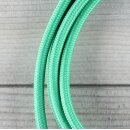 Textilkabel Grün 2-adrig mit Euro-Flachstecker Anschlussleitung Zuleitung 1-5 Meter