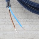 Textilkabel Anschlussleitung Zuleitung 1-5m marineblau...
