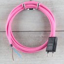Textilkabel Anschlussleitung Zuleitung 1-5m pink mit...