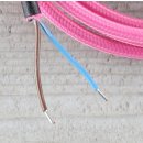 Textilkabel Anschlussleitung Zuleitung 1-5m pink mit...