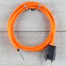 Textilkabel Anschlussleitung Zuleitung 1-5m orange mit...