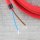 Textilkabel Anschlussleitung Zuleitung 1-5m rot mit Euro-Flachstecker