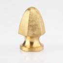M10x1 Abschlussknopf Zierknopf 23x35mm Messing für Lampen und Leuchtenbau