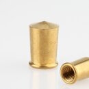 M10x1 Abschlussknopf Zierknopf 13x20mm Messing für Lampen und Leuchtenbau