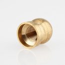 Lampen Abschlussknopf Zierknopf M10x1 mm Innengewinde 16x20 mm Messing roh