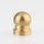 Lampen Abschlussknopf Zierknopf M10x1 mm Innengewinde 16x20 mm Messing roh