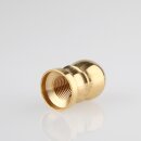 M10x1 Abschlussknopf Zierknopf 16x25mm Messing für Lampen und Leuchtenbau