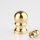 M10x1 Abschlussknopf Zierknopf 16x25mm Messing für Lampen und Leuchtenbau