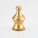 M10x1 Abschlussknopf Zierknopf 18x33mm Messing für Lampen und Leuchtenbau
