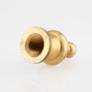 M10x1 Abschlussknopf Zierknopf 18x33mm Messing für Lampen und Leuchtenbau