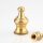 M10x1 Abschlussknopf Zierknopf 18x33mm Messing für Lampen und Leuchtenbau