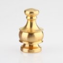 M10x1 Abschlussknopf Zierknopf 20x34mm Messing für Lampen und Leuchtenbau