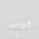 Kabelclip Kabelhalter Seilhalter-Clip für Stahlseile Lampen-Kabel 6.0-7.5mm + Drahtseil 1.0-1.2mm Kunststoff transparent