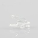 Kabelclip Kabelhalter Seilhalter-Clip für Stahlseile Lampen-Kabel 6.0-7.5mm + Drahtseil 1.0-1.2mm Kunststoff transparent