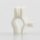 Kabelclip Kabelhalter Seilhalter-Clip mit Madenschraube für Stahlseile Lampen-Kabel 7.0-8.5mm + Drahtseil 1.0-2.0mm Kunststoff weiß