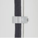 Kabelclip Kabelhalter Seilhalter-Clip für Stahlseile Lampen-Kabel 7.0-8.5mm + Drahtseil 1.0-2.0mm Kunststoff grau