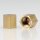 M10x1 Lampen Abschlussknopf Zierknopf 12x12mm 6-Kant Messing roh