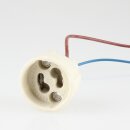GU10/GZ10 Hochvolt Halogen Fassung bis 250° mit 14cm...