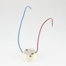 GU10/GZ10 Hochvolt Halogen Fassung bis 250° mit 14cm Leitung