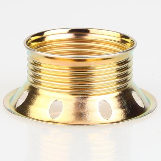 E27 Unterring Schraubring Metall vermessingt 60x25 mm für Metallfassung