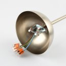 Decken Pendelrohr-Lampe Deckenlampe Deckenleuchte 40cm Nickel matt Edelstahloptik mit E27 Fassung