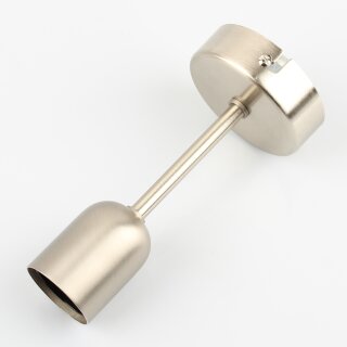 Decken Pendelrohr-Lampe Deckenlampe Deckenleuchte 20cm Edelstahl-Optik mit E27 Fassung