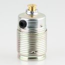 E27 Lampenfassung Metall Gewindemantel vermessingt...