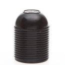 E27 Bakelit Fassung schwarz Außengewinde M10x1 IG...